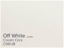 ColourMount Off White 1.25mm Cream Core Textured Jumbo Mountboard 5 sheets
