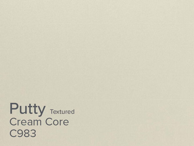 ColourMount Putty 1.25mm Cream Core Textured Mount Board 1 sheet