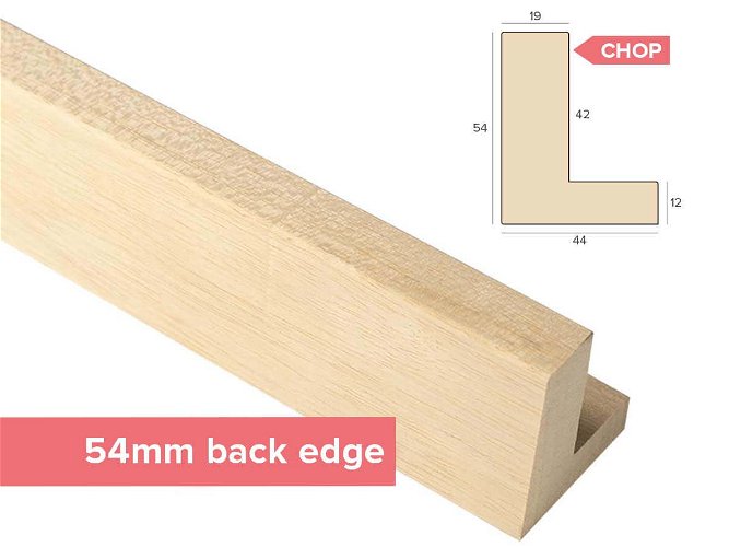 Chop 19x54mm 'Bare Wood L Style' Ayous FSC 100%