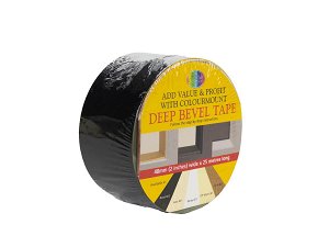 ColourMount Bevel Wrapping Tape Black roll 48mm x 25m