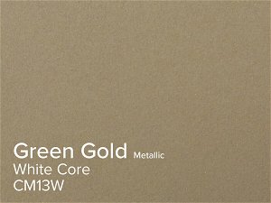 ColourMount Green Gold 1.4mm White Core Metallic Mountboard 1 sheet