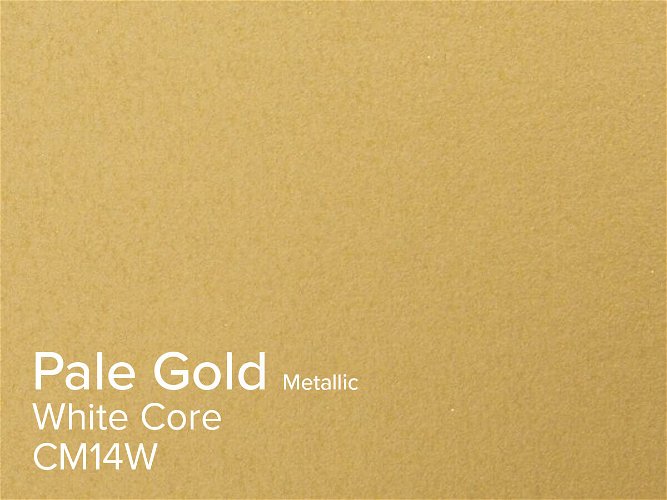 ColourMount Pale Gold 1.4mm White Core Metallic Mountboard 1 sheet