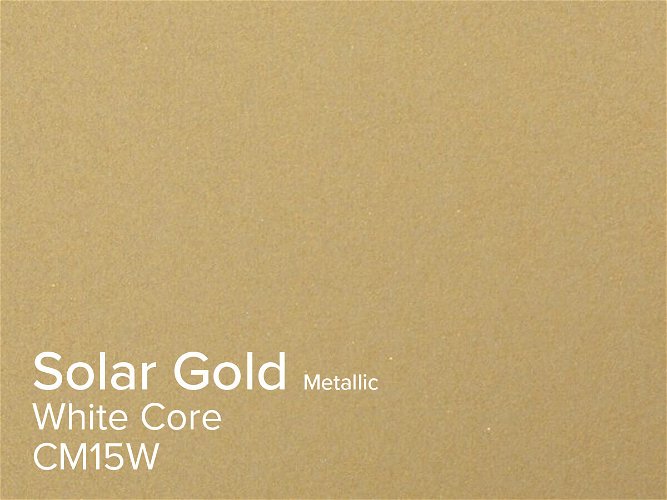 ColourMount Solar Gold 1.4mm White Core Metallic Mountboard 1 sheet