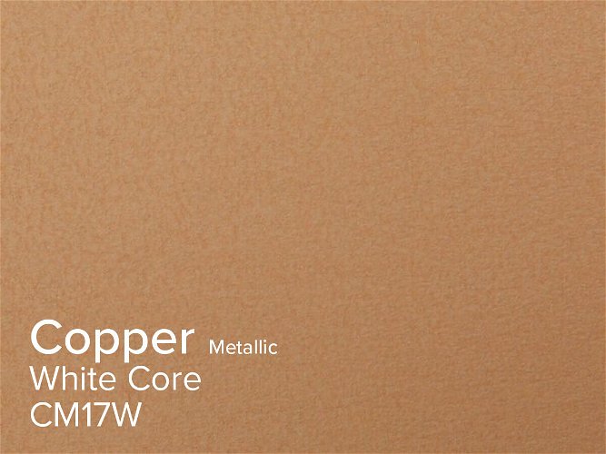 ColourMount Copper 1.4mm White Core Metallic Mountboard 1 sheet