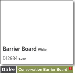 Daler Conservation Barrier Board White 1.2mm 1 sheet