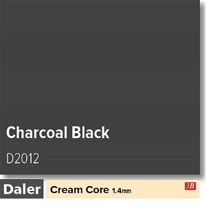 Daler Cream Core Standard Charcoal Black Mountboard 1 sheet