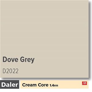 Daler Cream Core Standard Dove Grey Mountboard 1 sheet