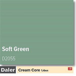 Daler Cream Core Standard Soft Green Mountboard 1 sheet