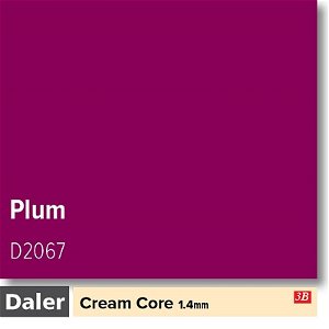 Daler Cream Core Standard Plum Mountboard 1 sheet