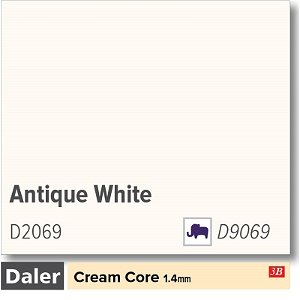 Daler Cream Core Standard Antique White Mountboard 1 sheet