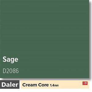 Daler Cream Core Standard Sage Mountboard 1 sheet