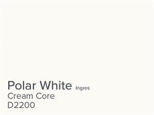 Daler Polar White 1.4mm Cream Core Ingres Mountboard 1 sheet