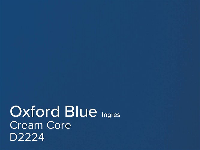 Daler Oxford Blue 1.4mm Cream Core Ingres Mountboard 1 sheet