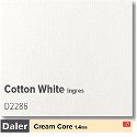 Daler Cream Core Ingres Cotton White Mountboard 1 sheet