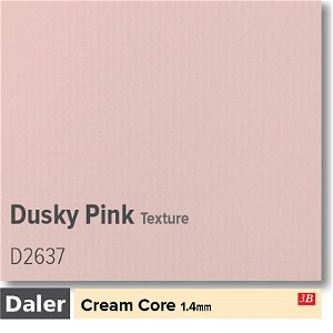 Daler Cream Core Texture Dusky Pink Mountboard 1 sheet