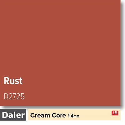 Daler Cream Core Standard Rust Mountboard 1 sheet