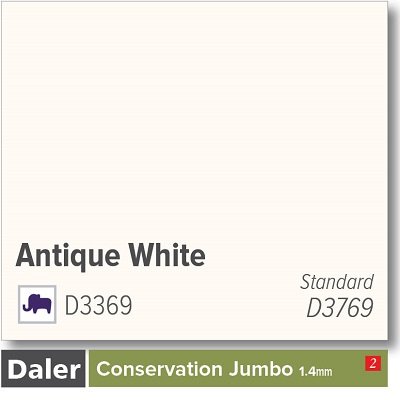 Daler Conservation Jumbo Antique White Mountboard  1 sheet