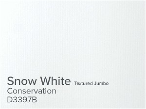 Daler Snow White 1.4mm Conservation Jumbo Textured Mountboard 5 sheets