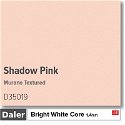 Daler Bright White Core Murano Shadow Pink Mountboard 1 sheet