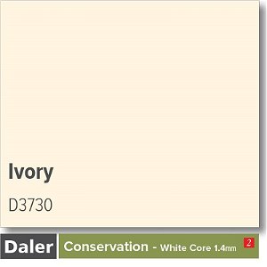Daler Conservation Soft White Core Ivory Mountboard 1 sheet