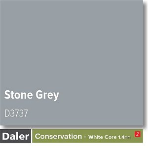 Daler Conservation Soft White Core Stone Grey Mountboard 1 sheet