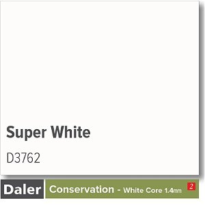 Daler Conservation Soft White Core Super White Mountboard 1 sheet
