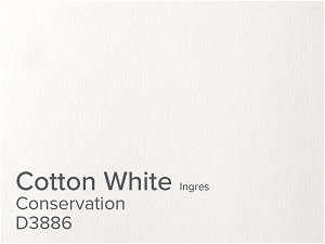 Daler Cotton White 1.4mm Conservation Ingres Mountboard 1 sheet