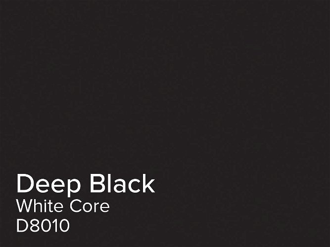 Daler Deep Black 1.4mm White Core Mountboard 1 sheet