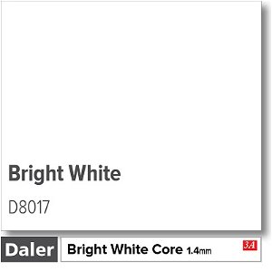 Daler Bright White Core Bright White Mountboard 1 sheet