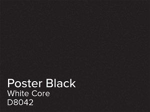 Daler Poster Black 1.4mm White Core Mountboard 1 sheet