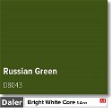 Daler Bright White Core Russian Green Mountboard 1 sheet