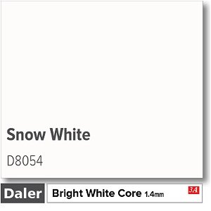 Daler Bright White Core Snow White Mountboard 1 sheet