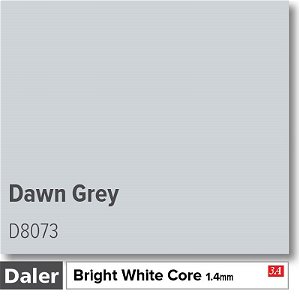 Daler Bright White Core Dawn Grey Mountboard 1 sheet