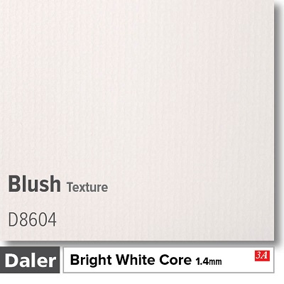 Daler Bright White Core Blush Texture Mountboard 1 sheet