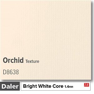 Daler Bright White Core Orchid Texture Mountboard 1 sheet