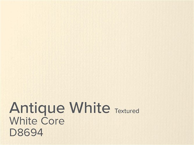 Daler Antique White 1.4mm White Core Textured Mountboard 1 sheet