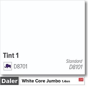 Daler Bright White Core Jumbo Tint 1 Mountboard pack 5