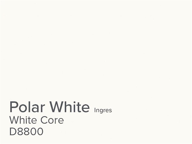 Daler Polar White 2.6mm White Core Ingres Mountboard 1 sheet