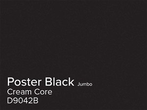Daler Poster Black 1.4mm Cream Core Jumbo Mountboard 5 sheets