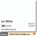Daler Cream Core Jumbo Ice White Mountboard 1 sheet
