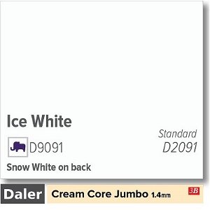 Daler Cream Core Jumbo Ice White Mountboard pack 5