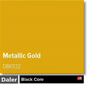Daler Black Core Metallic Gold Mountboard 1 sheet