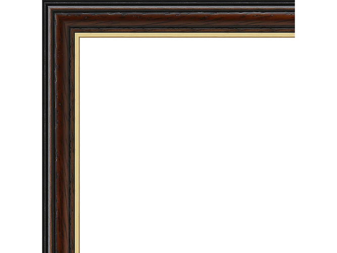 19mm 'Chiltern' Mahogany Gold Sight Edge FSC™ Certified 100% Frame Moulding