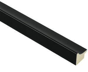 30mm 'Duo Small' Black FSC 100% Frame Moulding