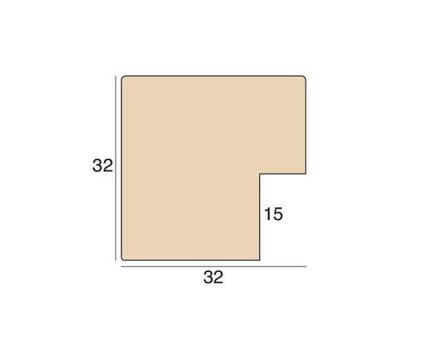 32mm 'Bare Wood' Ash FSC™ Certified 100% Frame Moulding