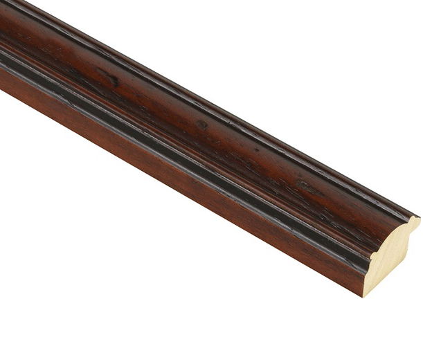 30mm 'Arran' Walnut Wormhole FSC™ Certified 100% Frame Moulding