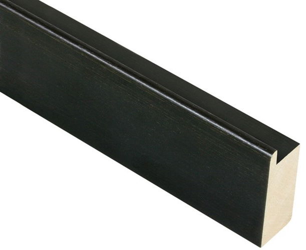 50mm deep 'Floater' Black Open Grain FSC™ Certified 100% Frame Moulding