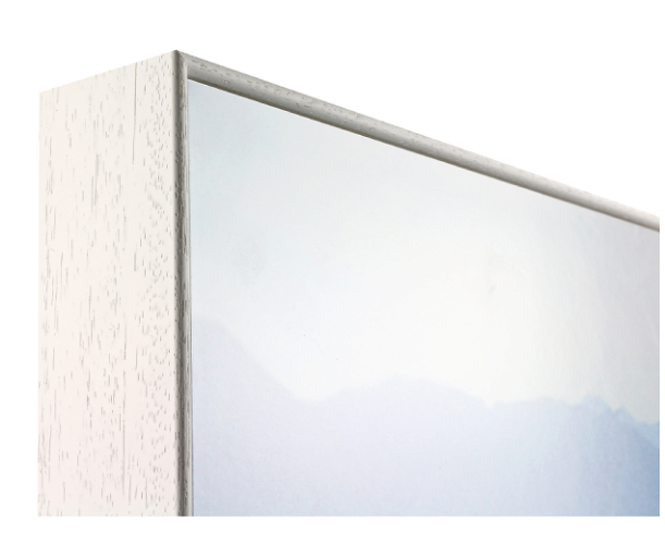 50mm deep 'Floater' White Vellum FSC™ Certified 100% Frame Moulding 