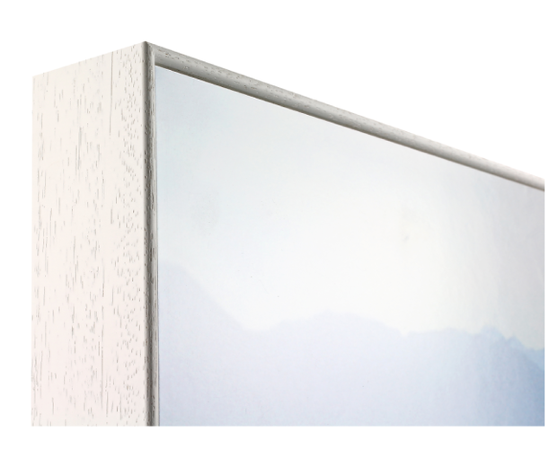 50mm deep 'Floater' White Vellum FSC™ Certified 100% Frame Moulding