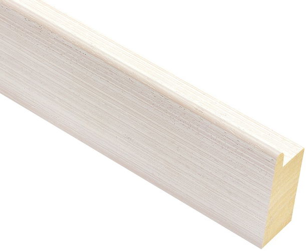 50mm deep 'Floater' White Vellum FSC™ Certified 100% Frame Moulding